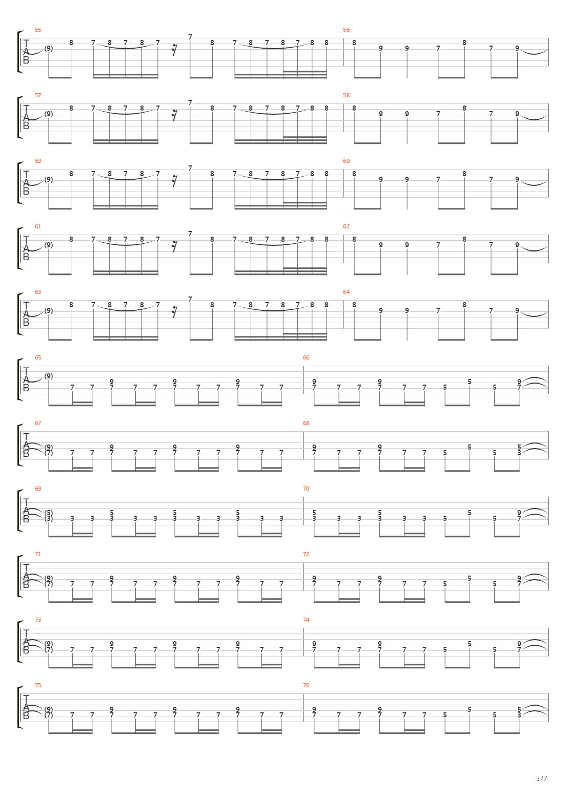 The Trooper吉他谱