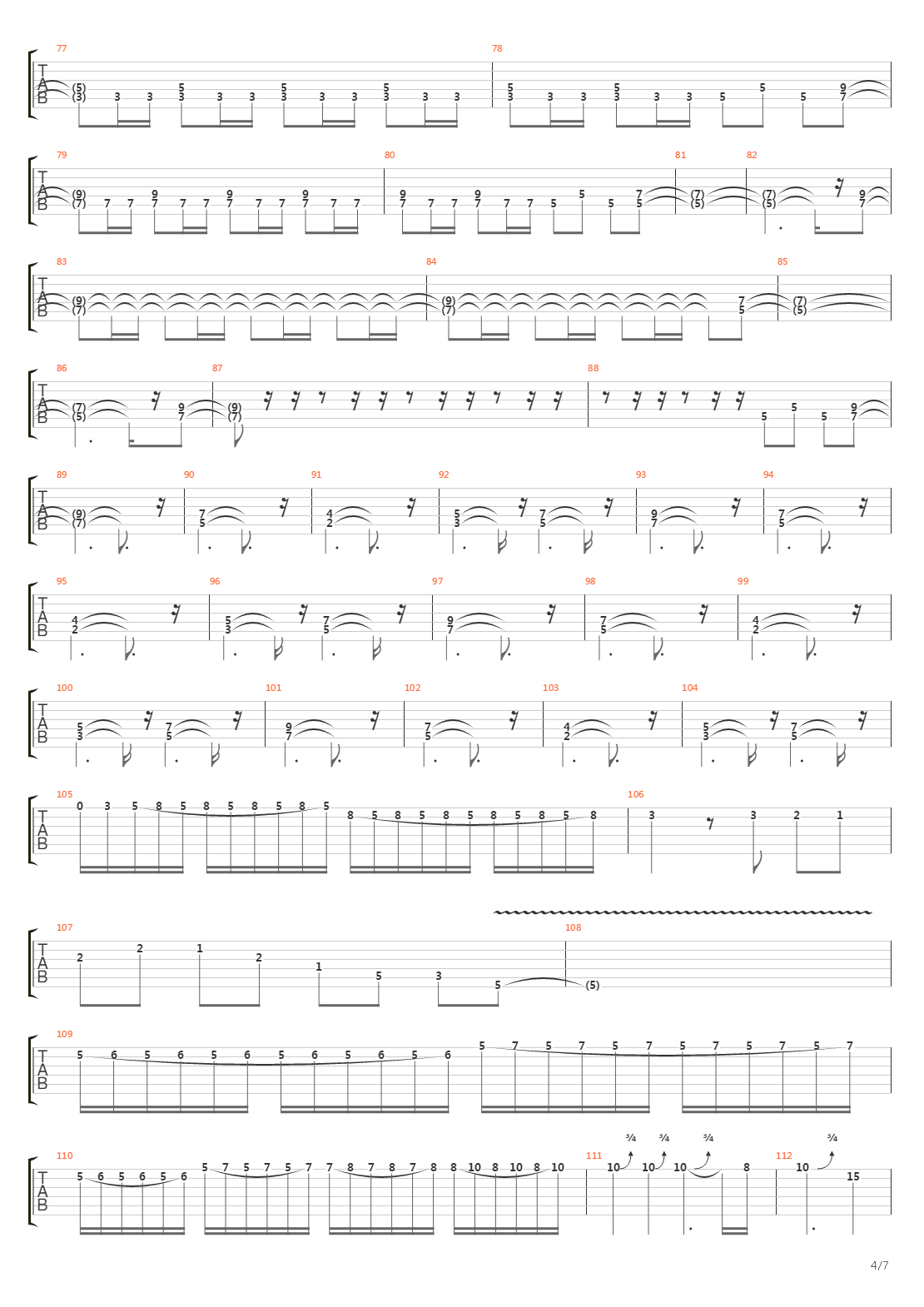 The Trooper吉他谱