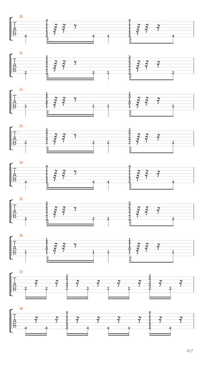 Inaudible Melodies吉他谱