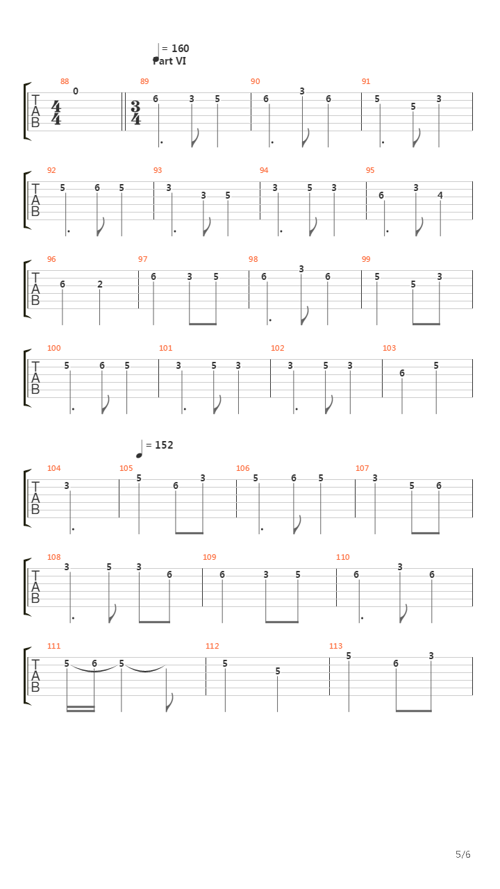 The Bannered Mare吉他谱