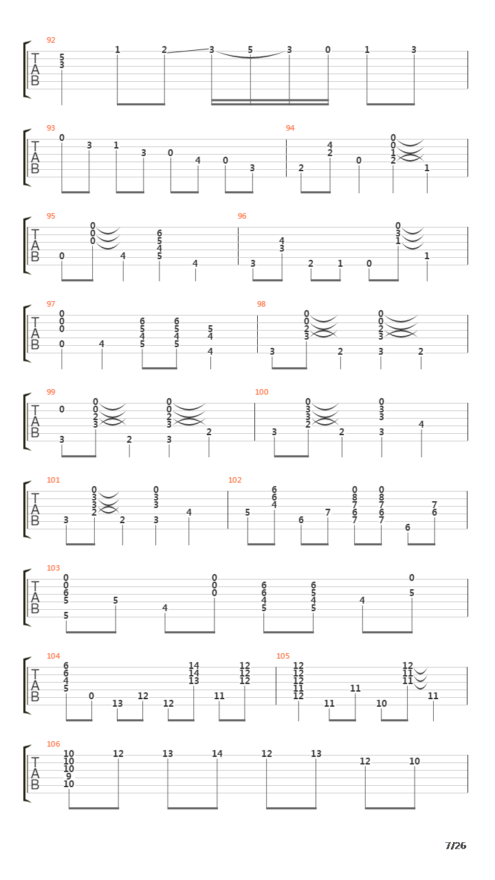 Blues In G吉他谱