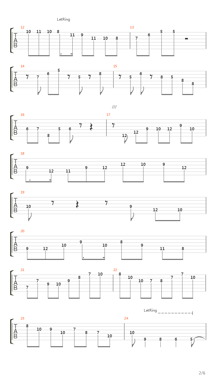 Rosetta吉他谱