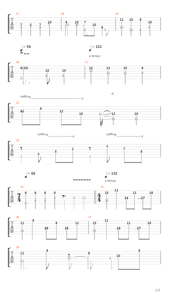 Baroque吉他谱