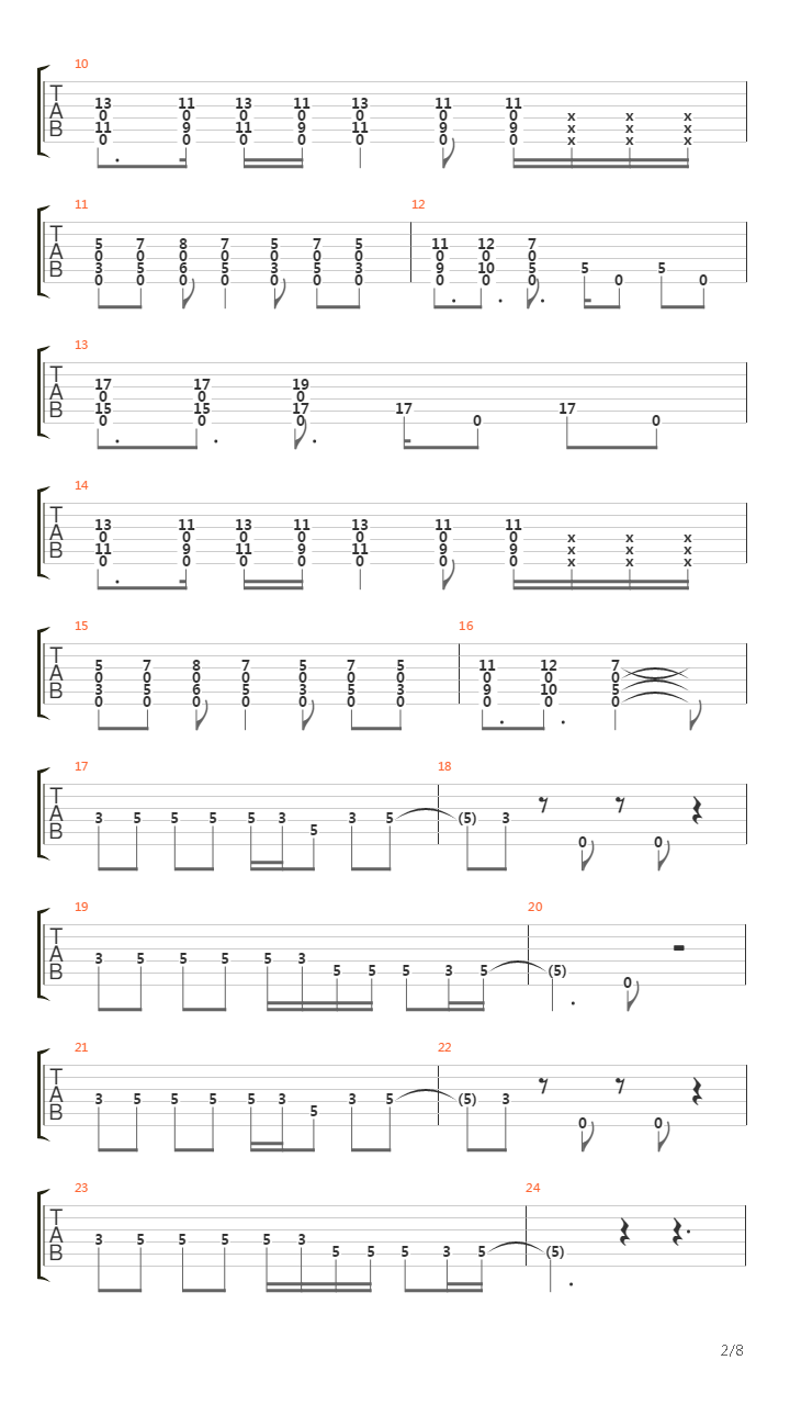 Oriental Melody吉他谱