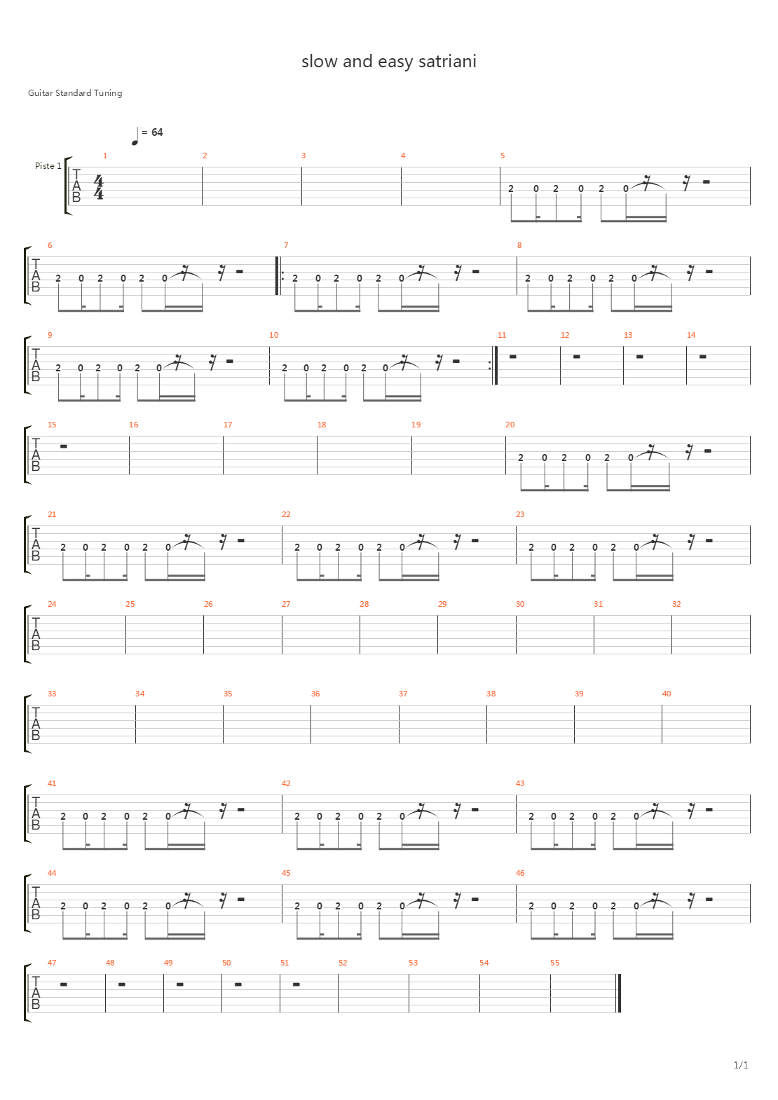 Slow and Easy吉他谱