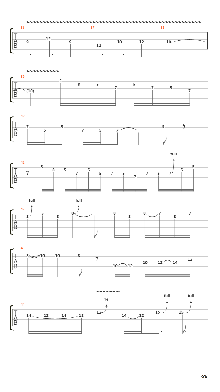 Ten Words吉他谱