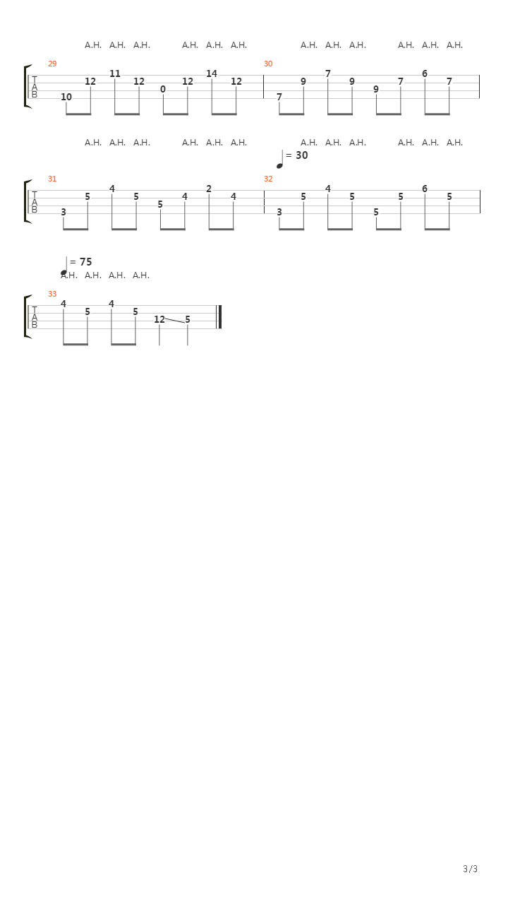 Canon (Arranged On Acoustic BASS，Bruno Masquio)吉他谱