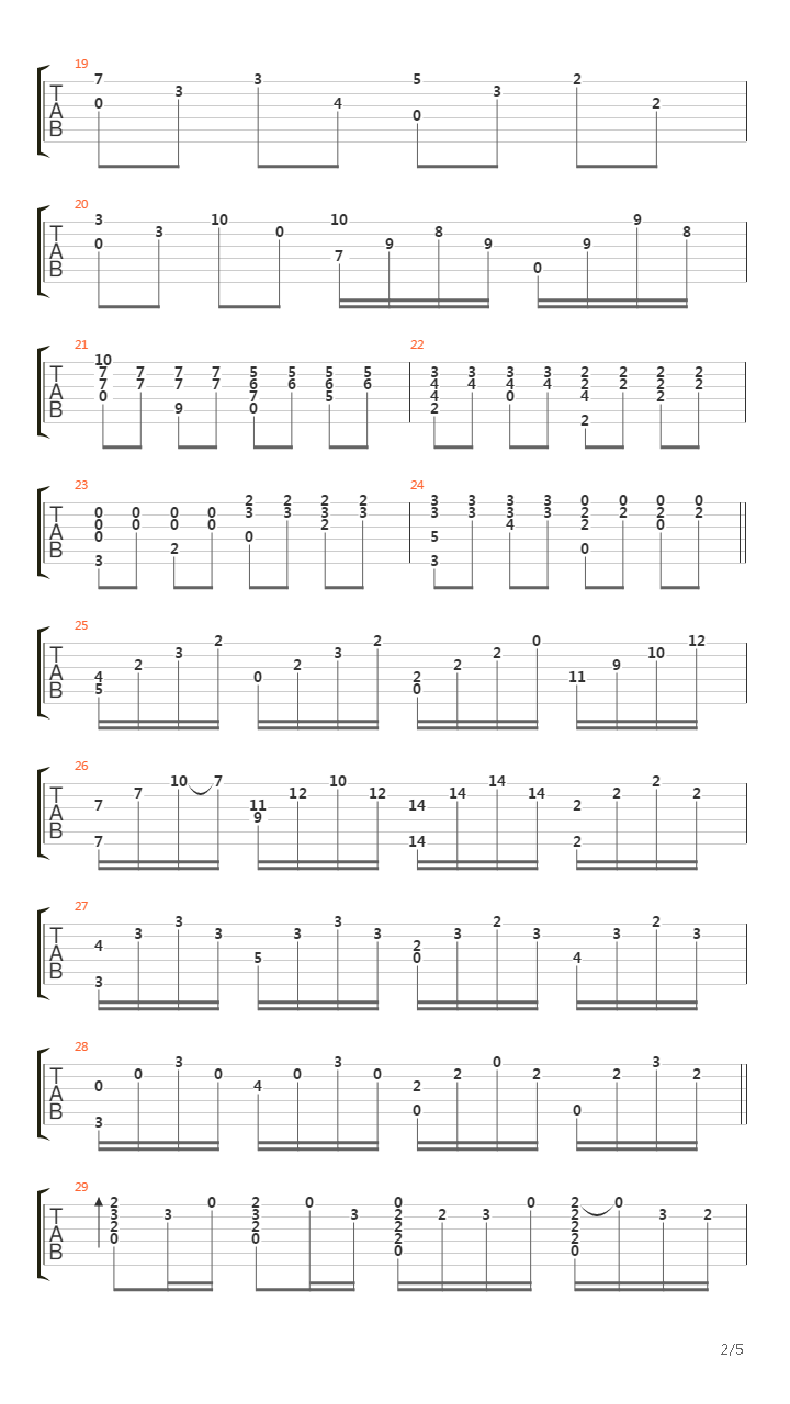 Canon In D (Variation)吉他谱