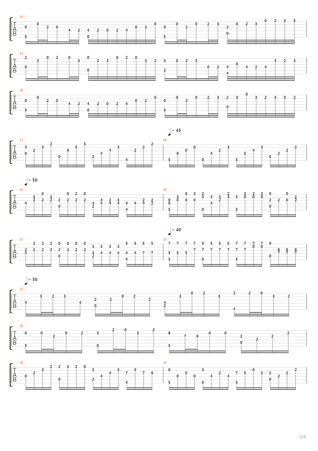 Canon in D吉他谱