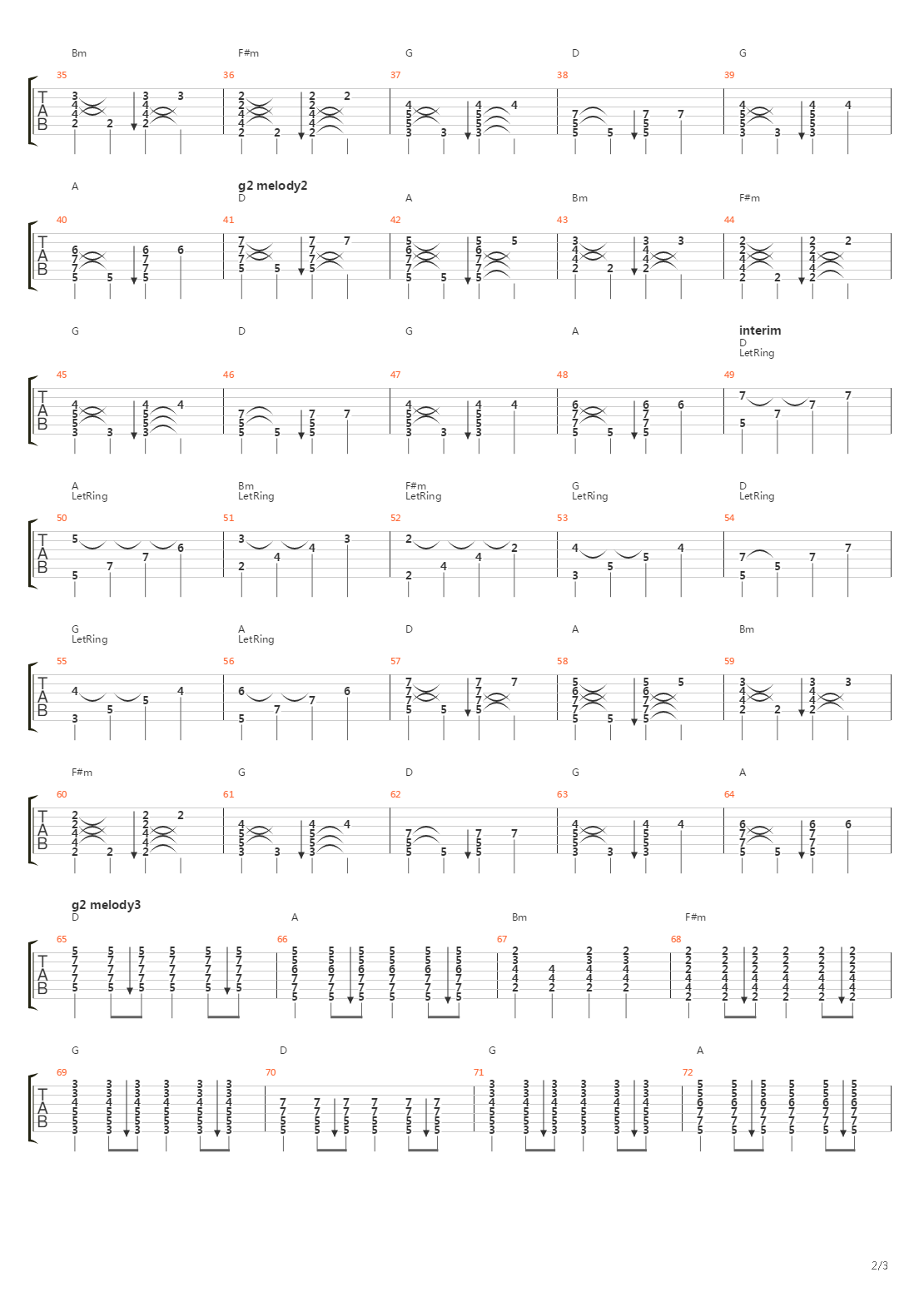 Canon in D吉他谱