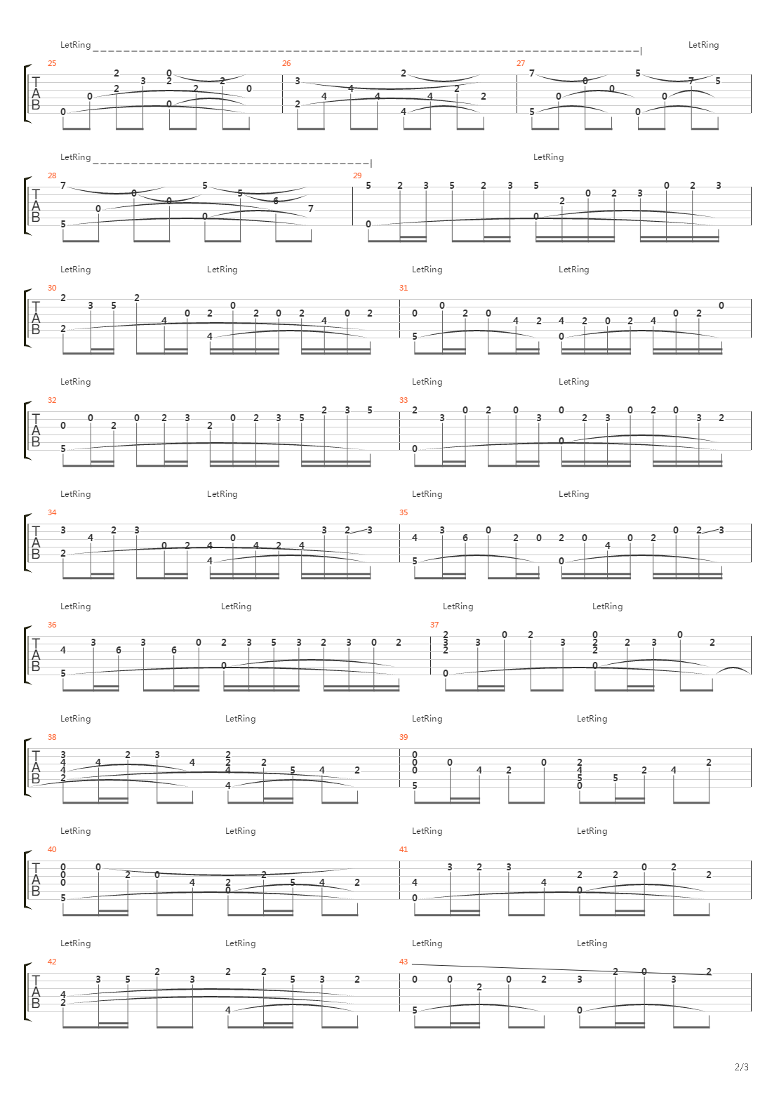 Canon in D吉他谱