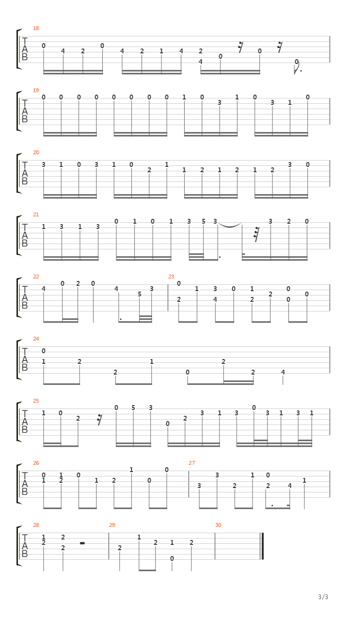 Fugue Duo吉他谱