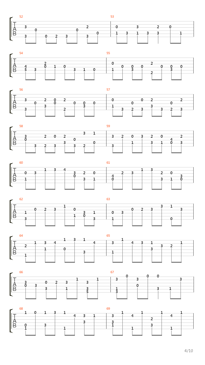 Fugue In Gm (Little Fugue)吉他谱