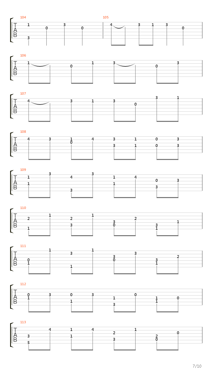 Fugue In Gm (Little Fugue)吉他谱