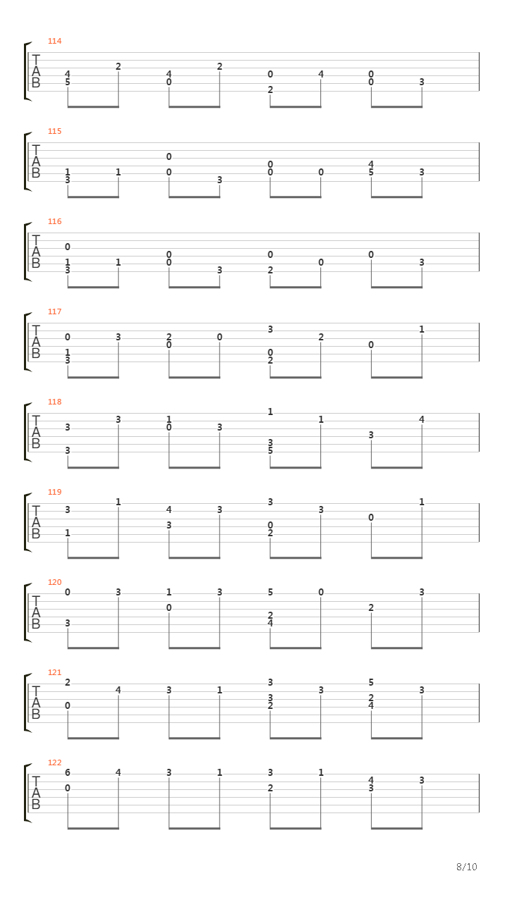 Fugue In Gm (Little Fugue)吉他谱