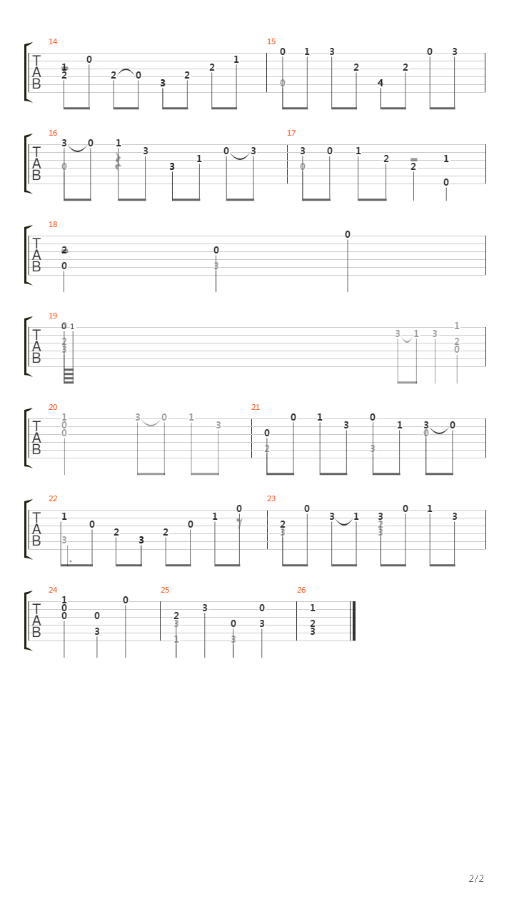Gavotte 1吉他谱