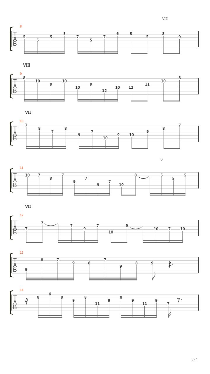 Invention No.13 in A minor吉他谱