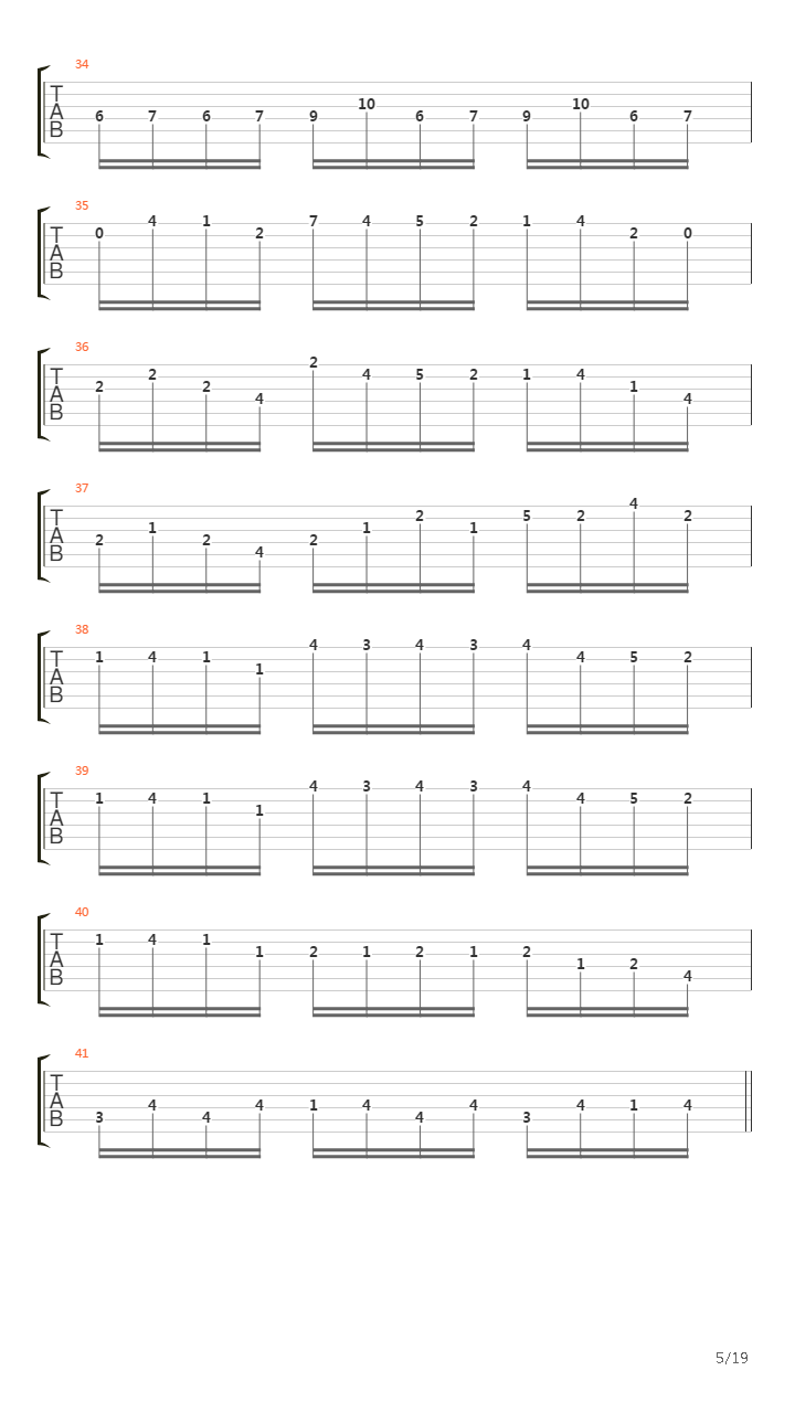 Partita №3 (Prelude Metal Version)吉他谱