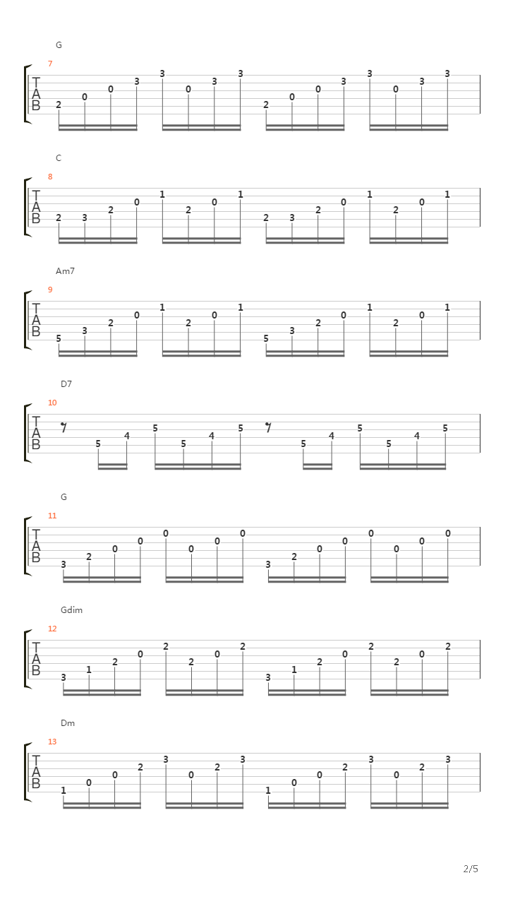 Preludium no.1吉他谱