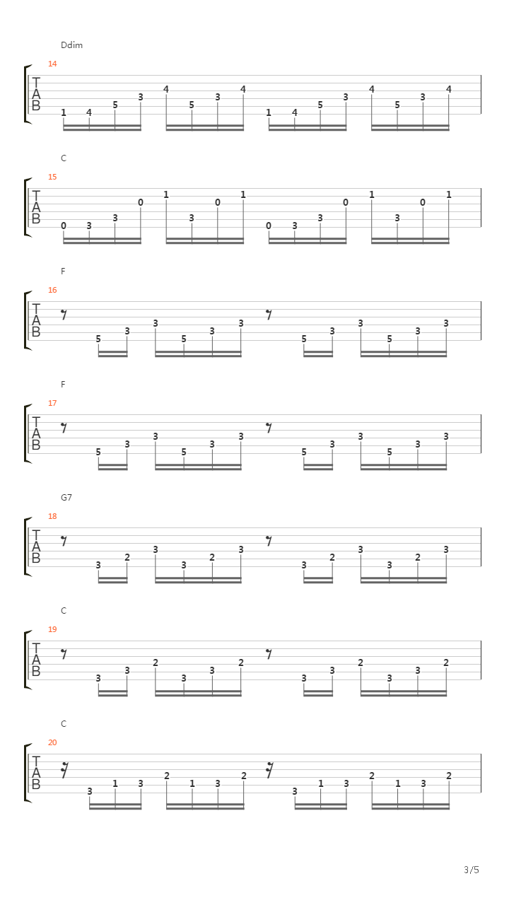 Preludium no.1吉他谱