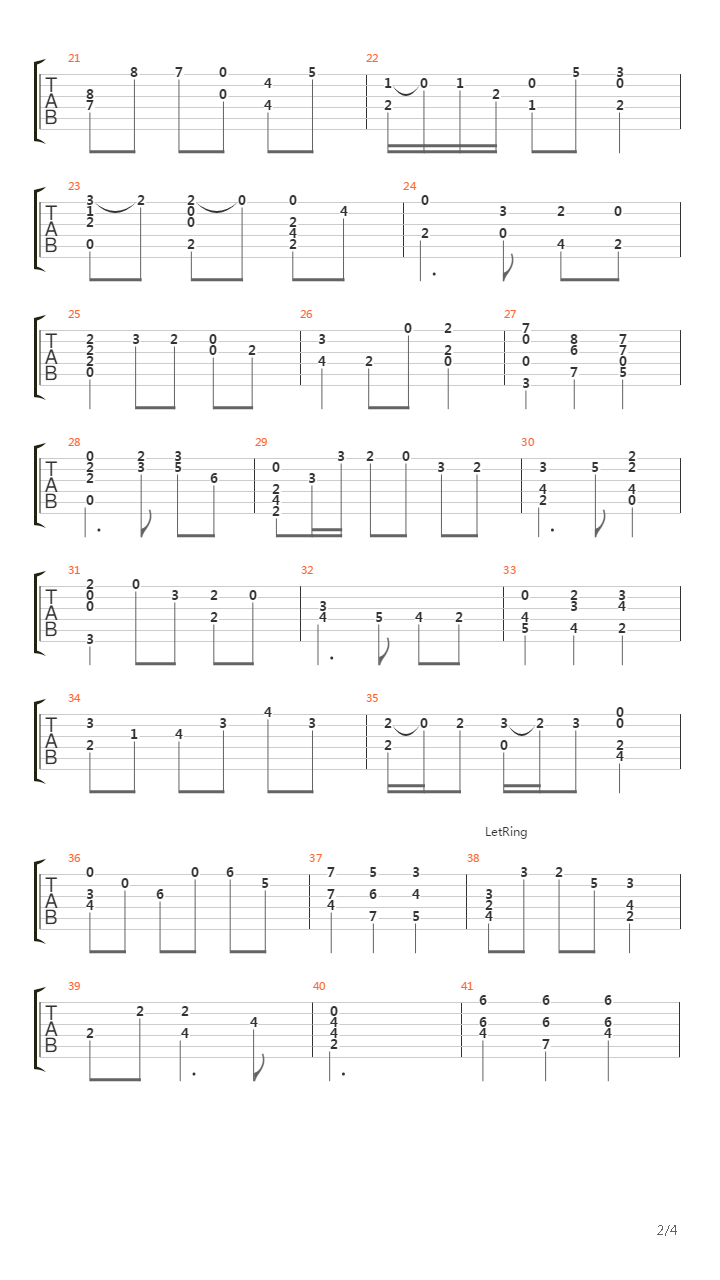 Sarabande from Partita in Bm for Violin吉他谱