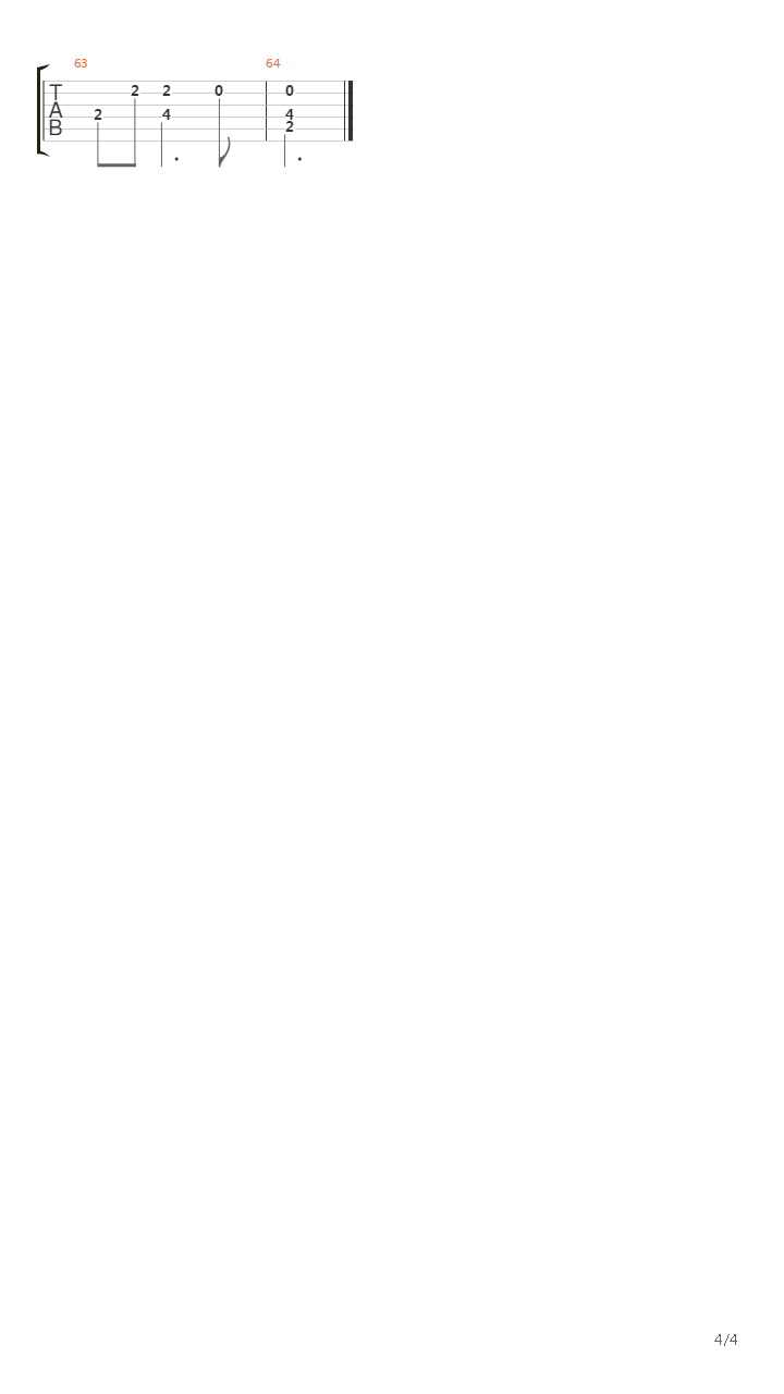 Sarabande from Partita in Bm for Violin吉他谱
