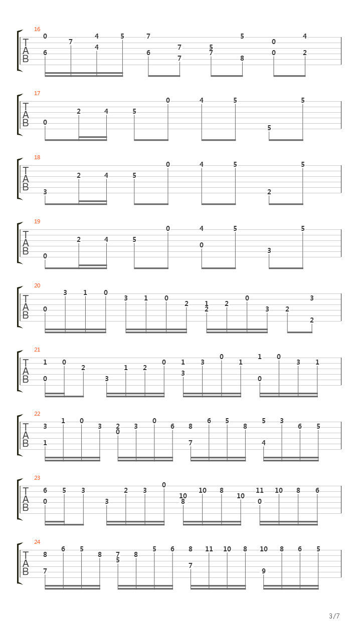 Suite De Bach (Metal Version)吉他谱