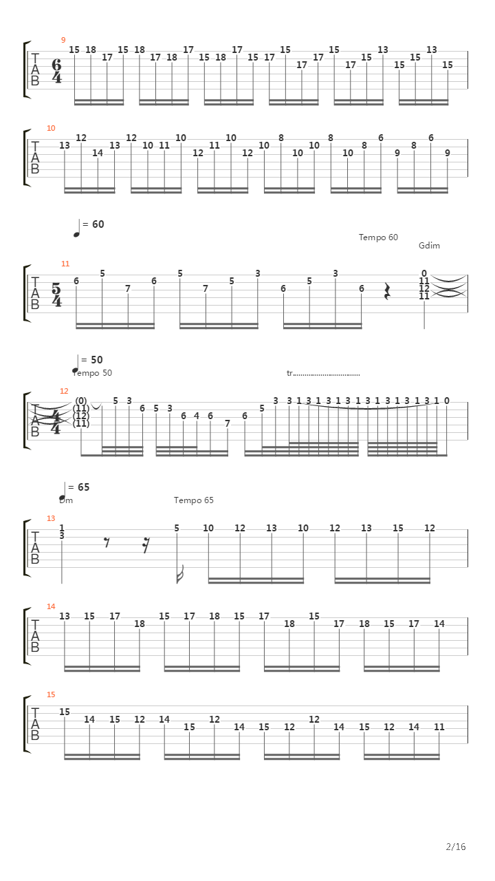 Toccata & Fugue In Dm吉他谱