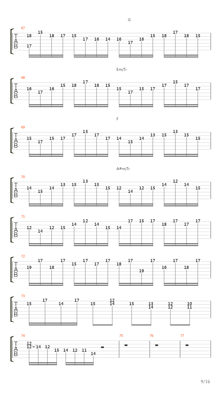 Toccata & Fugue In Dm吉他谱