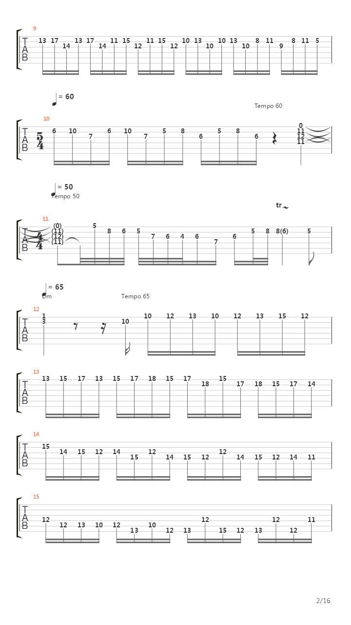 Toccata & Fugue in Dm (Metal Version)吉他谱