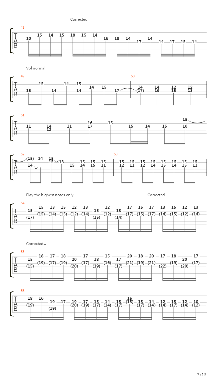 Toccata & Fugue in Dm (Metal Version)吉他谱