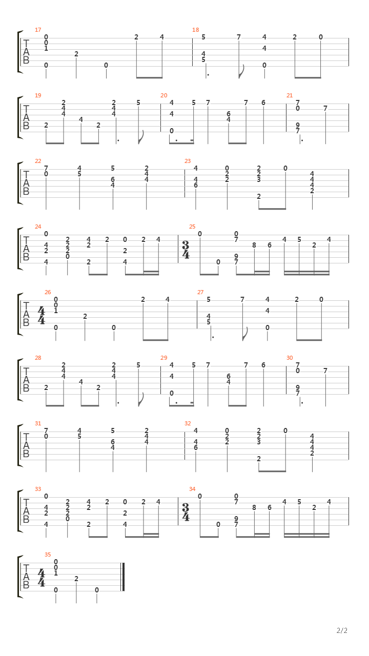 An air吉他谱