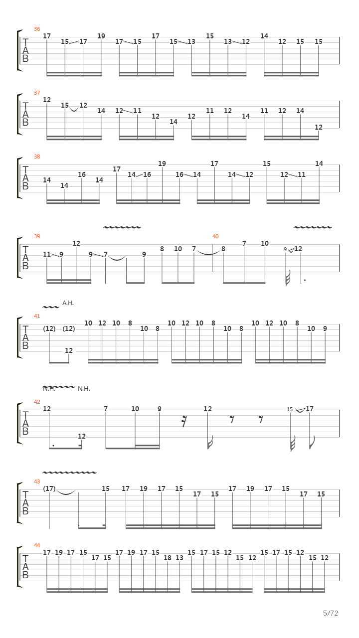 Rock Discipline (Complete)吉他谱