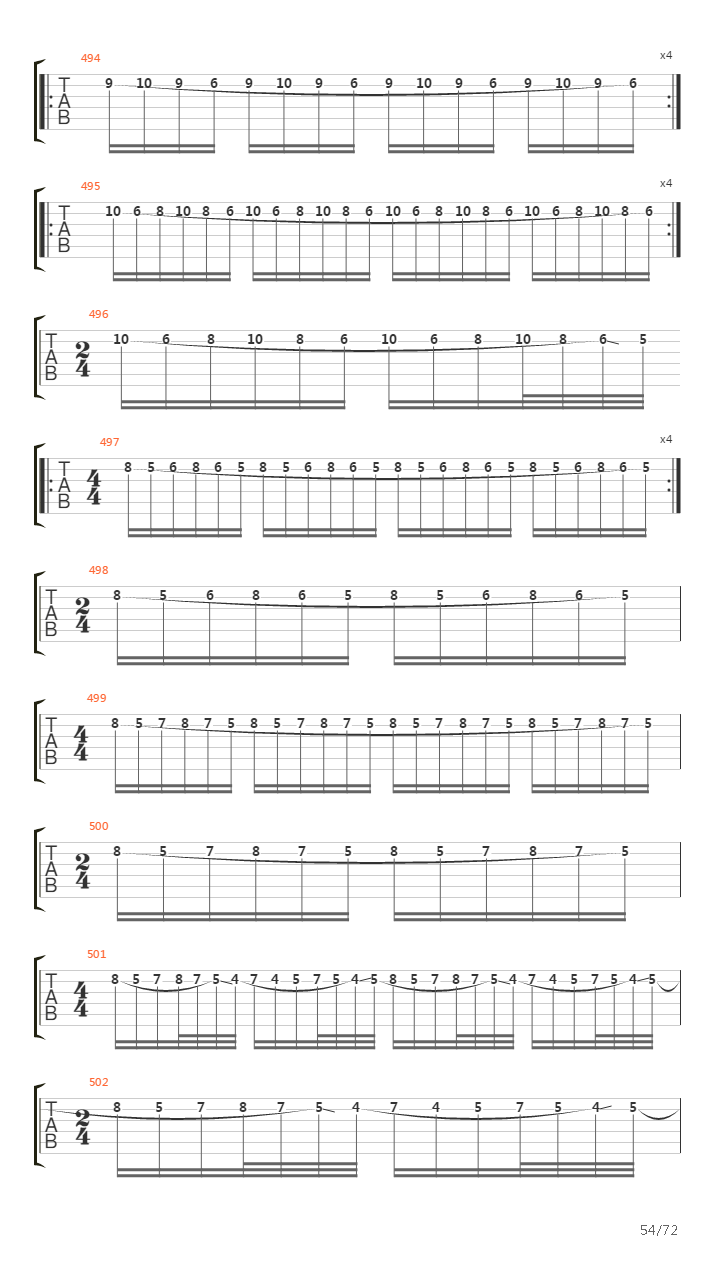 Rock Discipline (Complete)吉他谱