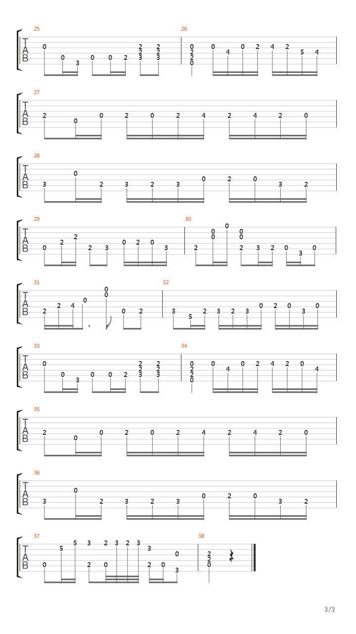 Lamento Di Tristan吉他谱