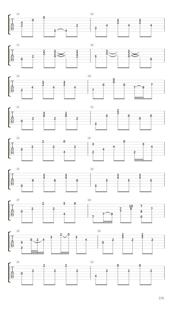 So clear吉他谱