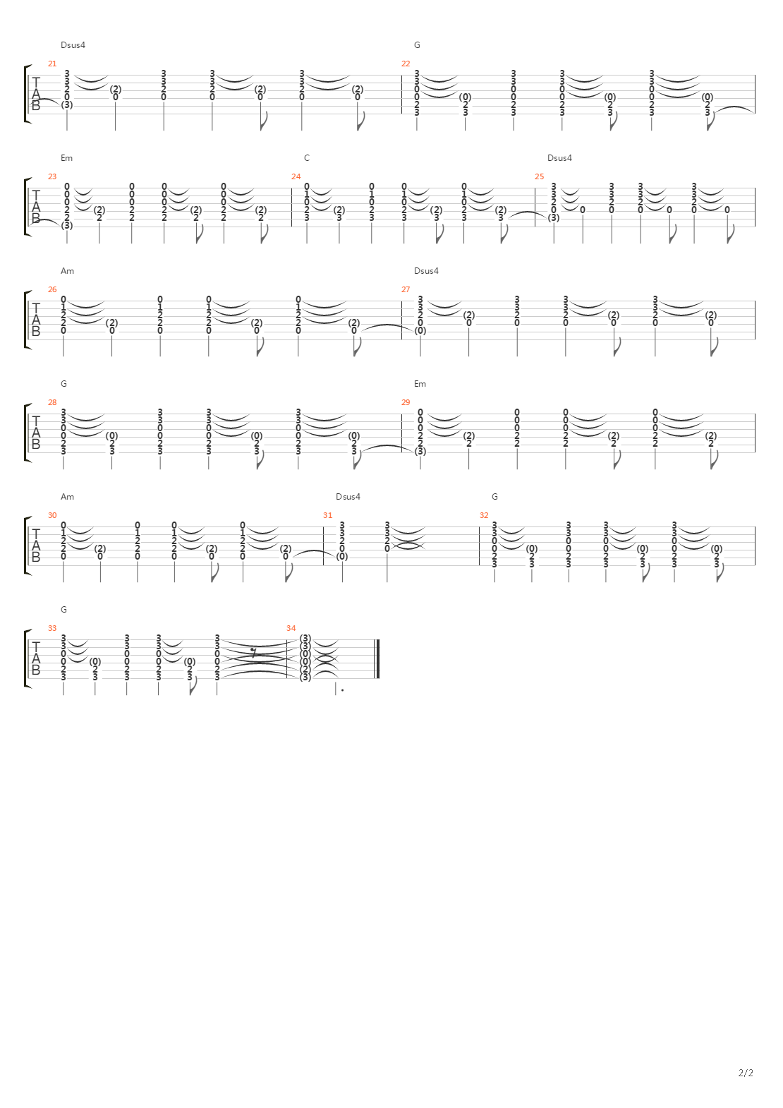 Better Man吉他谱