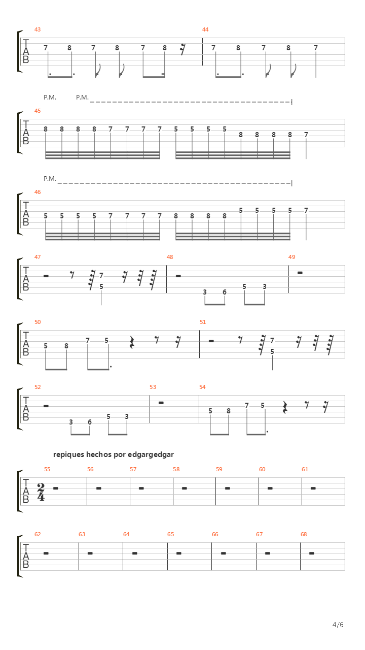 La Noche吉他谱