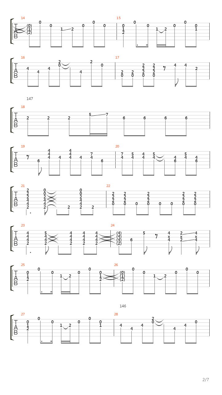 Write Letter吉他谱