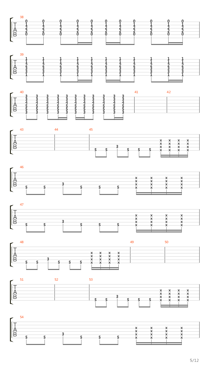 Days Are Forgotten吉他谱