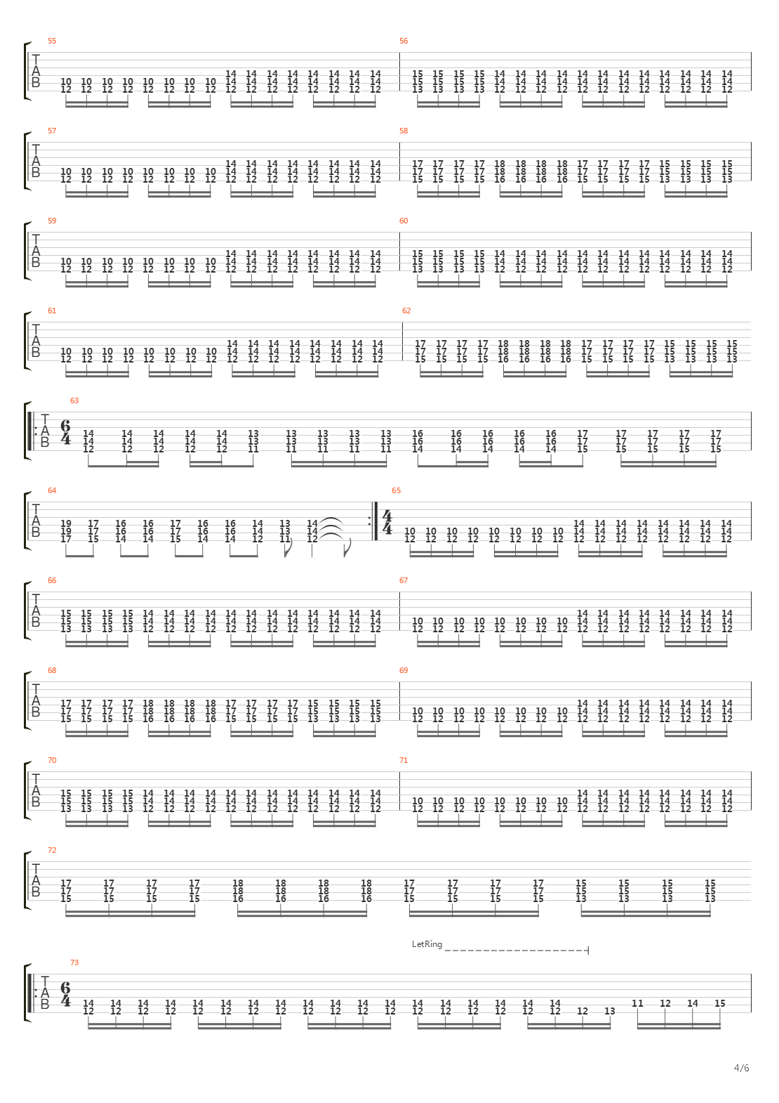 North吉他谱