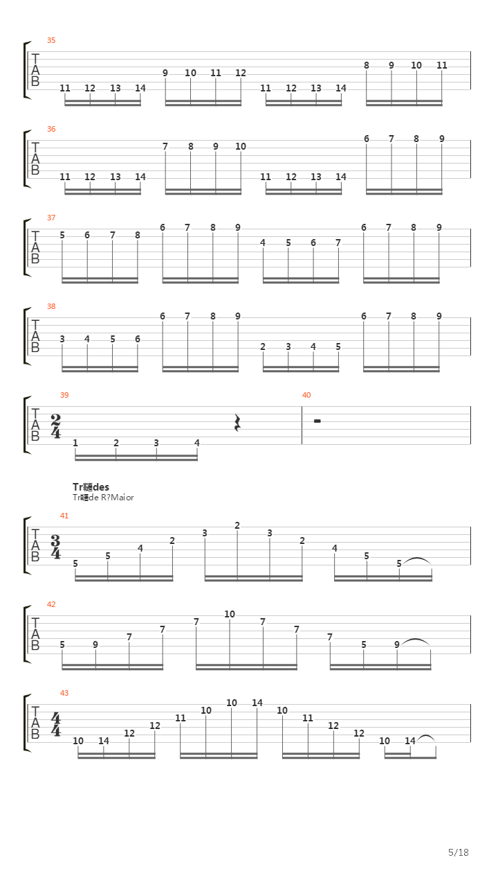 Tecnica e versatilidade吉他谱