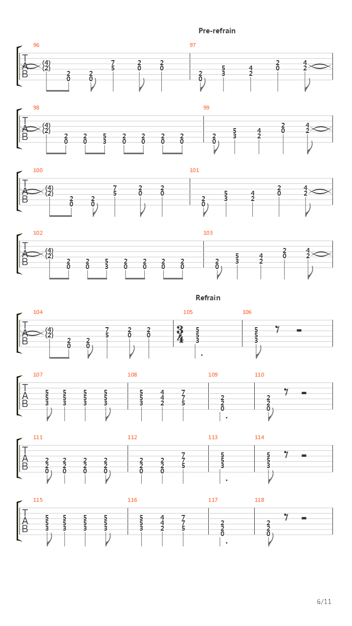 The Element Of One吉他谱