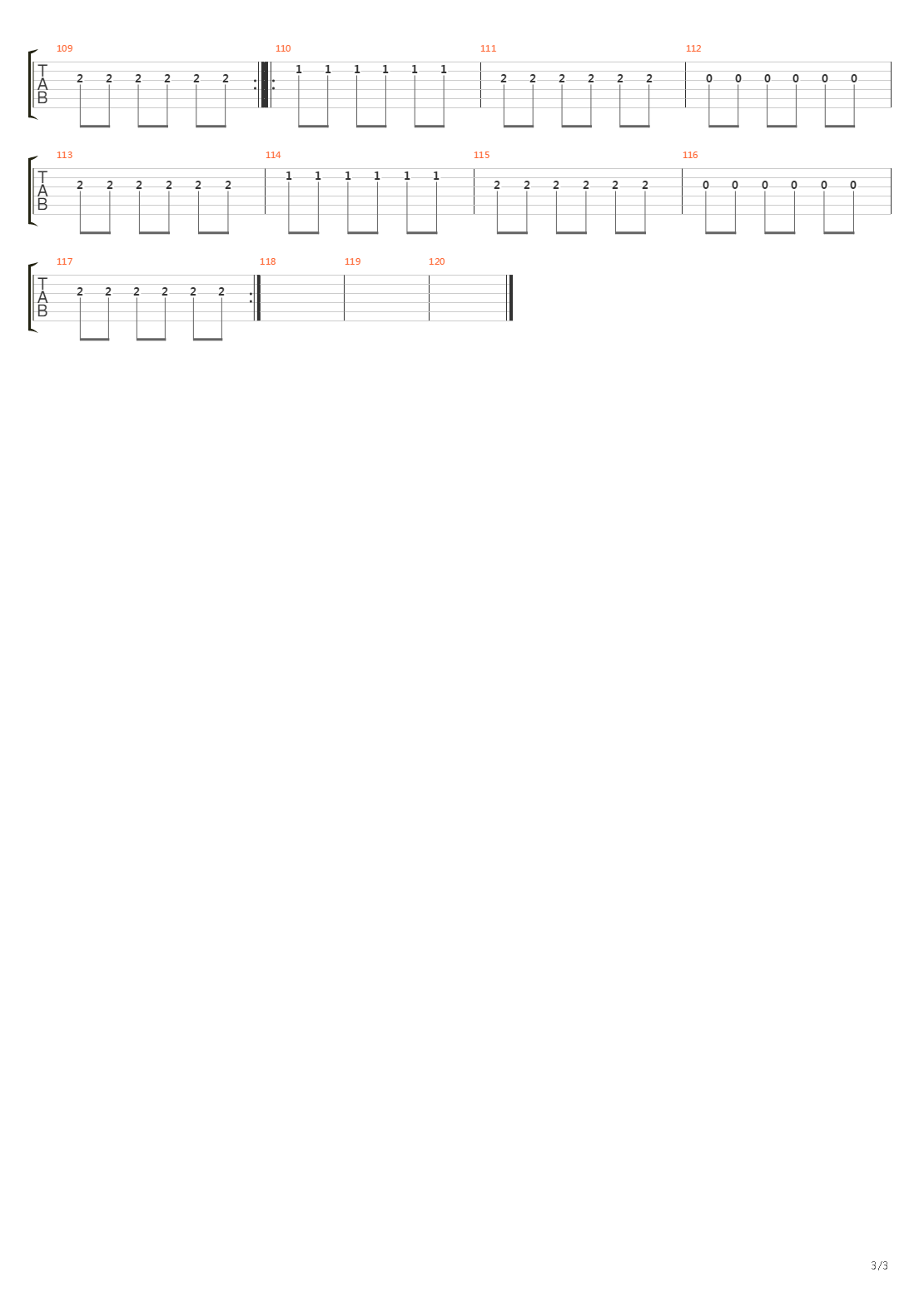 The Element of One吉他谱