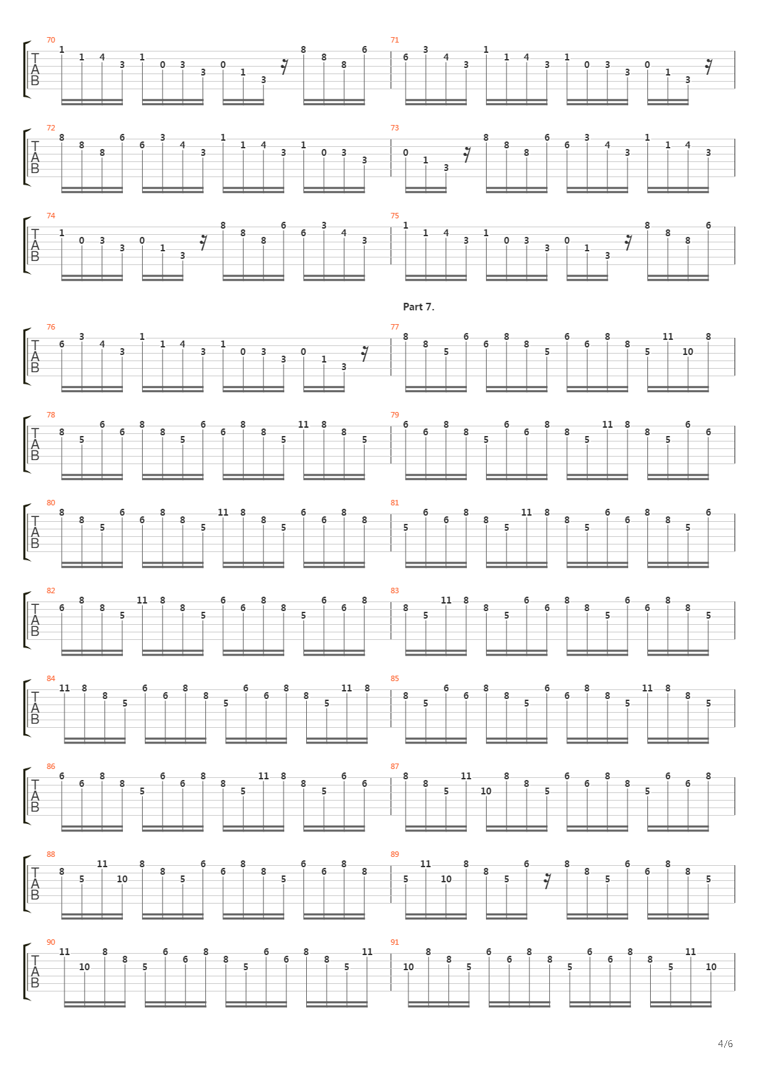 Discipline吉他谱