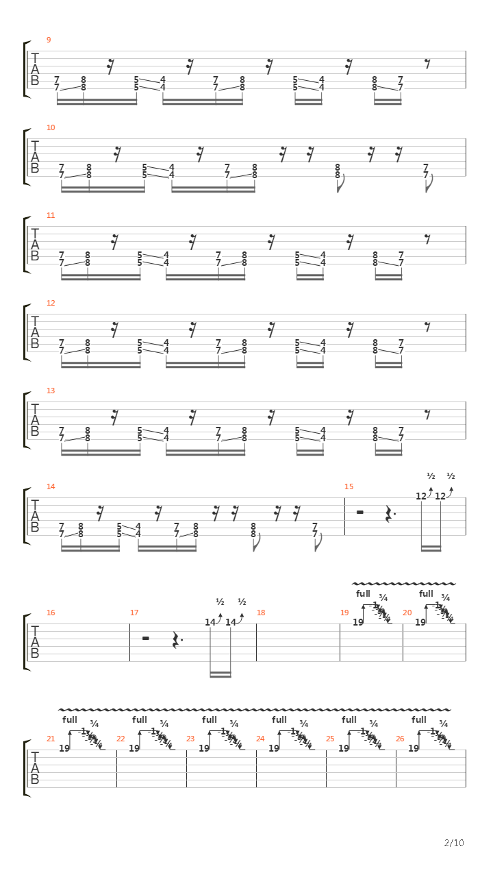 Ball Tongue (6 String)吉他谱