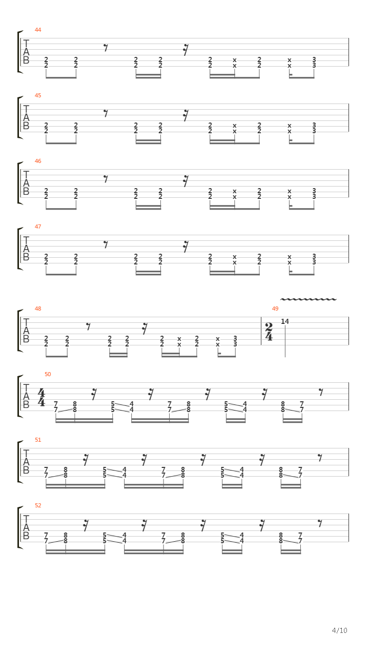 Ball Tongue (6 String)吉他谱