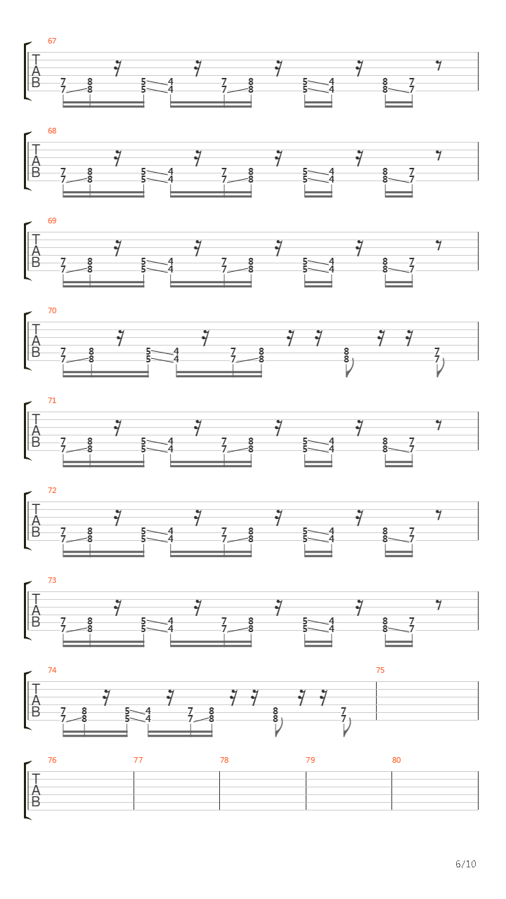 Ball Tongue (6 String)吉他谱