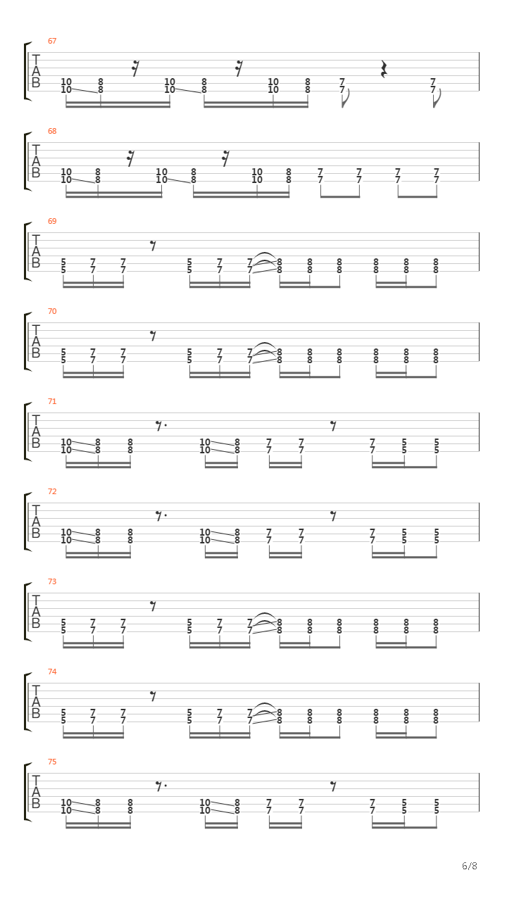 Evolution (6 String)吉他谱