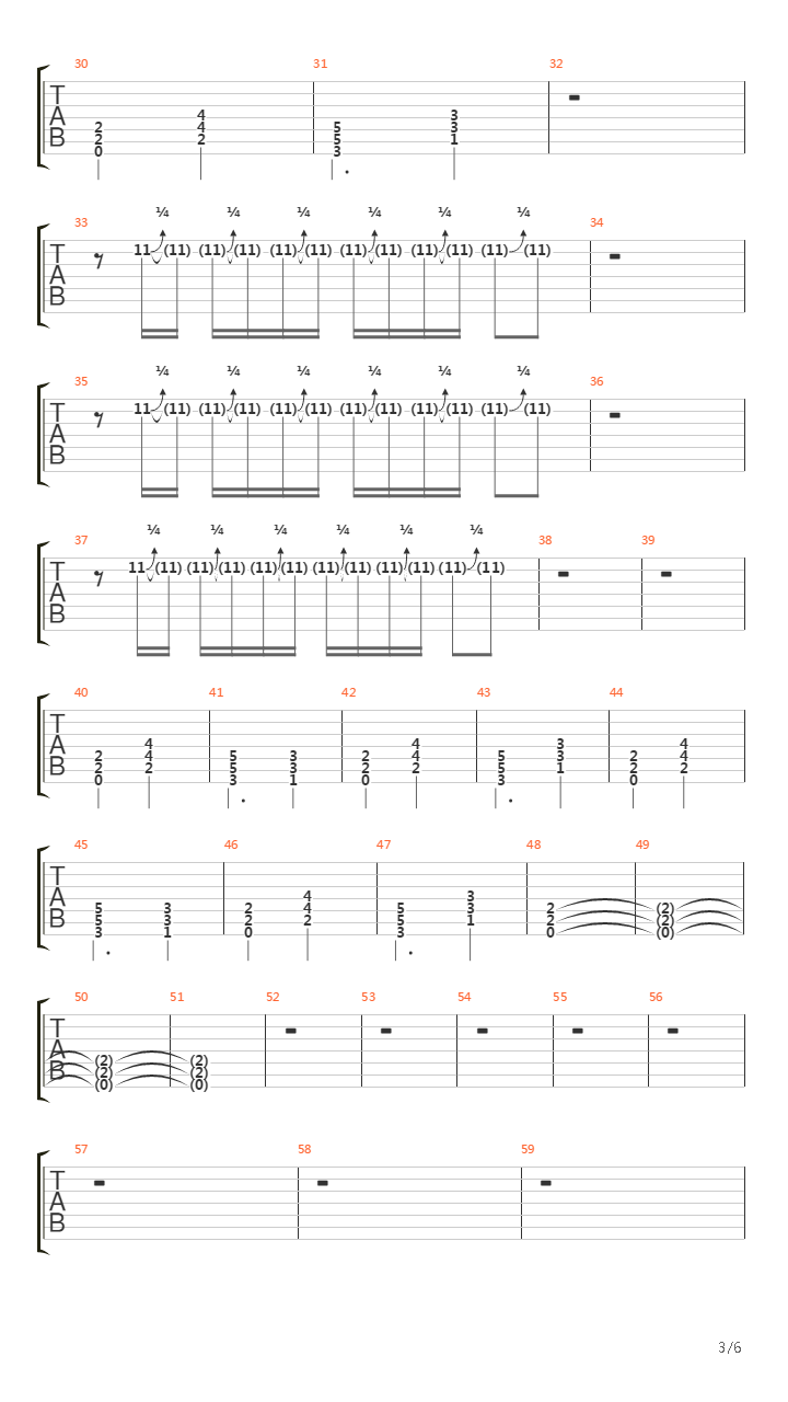 Falling Away From Me吉他谱